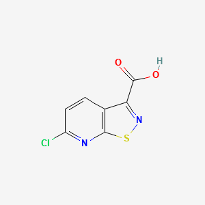 6-Chloroisothiazolo[5,4-b]pyridine-3-carboxylicacid structure, CAS 932702-35-7