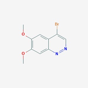 4-Bromo-6,7-dimethoxycinnoline structure, CAS 879014-17-2