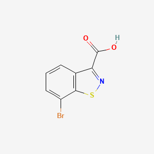7-Bromobenzo[d]isothiazole-3-carboxylicacid structure, CAS 1206606-42-9