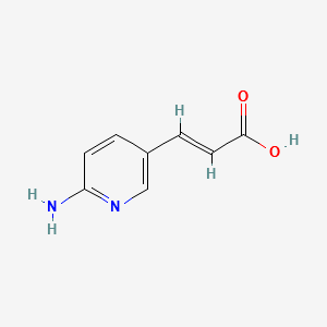 (2E)-3-(6-Amino-3-pyridinyl)-2-propenoicacid structure, CAS 167837-43-6