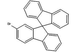 2-Bromo-9,9'-spirobifluorene structure, CAS 171408-76-7
