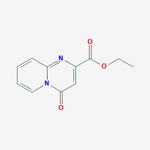 4-Oxo-4H-pyrido[1,2-a]pyrimidine-2-carboxylicacid,ethylester structure, CAS 297768-93-5