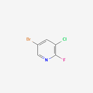 5-Bromo-3-chloro-2-fluoropyridine structure, CAS 38185-56-7