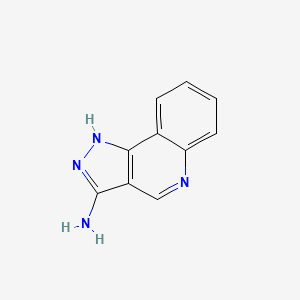 1H-Pyrazolo[4,3-c]quinolin-3-amine structure, CAS 156912-12-8