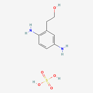 Hydroxyethyl-p-PhenylenediamineSulfate structure, CAS 93841-25-9