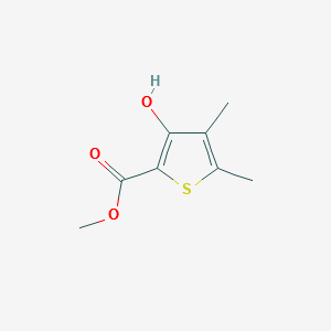 methyl3-hydroxy-4,5-dimethylthiophene-2-carboxylate structure, CAS 32822-84-7