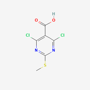 4,6-DICHLORO-2-(METHYLTHIO)PYRIMIDINE-5-CARBOXYLICACID structure, CAS 313339-35-4