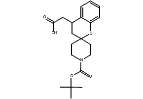 1'-(tert-butoxycarbonyl)spiro[chroman-2,4'-piperidine]-4-carboxylicacid structure, CAS 1009375-04-5