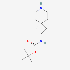 tert-butyl7-azaspiro[3.5]nonan-2-ylcarbamate structure, CAS 147611-03-8