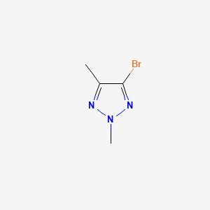 4-bromo-2,5-dimethyl-2H-1,2,3-triazole structure, CAS 942060-54-0