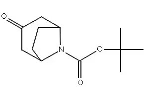 (1R,5S)-tert-butyl3-oxo-8-azabicyclo[3.2.1]octane-8-carboxylate structure, CAS 185099-67-6
