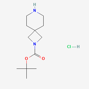2-(TERT-BUTOXYCARBONYL)-2,7-DIAZASPIRO[3.5]NONANEHYDROCHLORIDE structure, CAS 929302-18-1