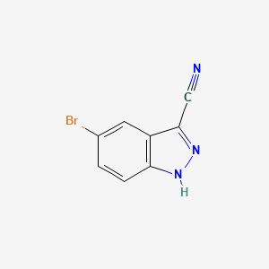 1H-Indazole-3-carbonitrile,5-bromo- structure, CAS 201227-39-6