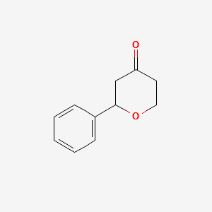2-Phenyldihydro-2H-pyran-4(3H)-one structure, CAS 147688-62-8