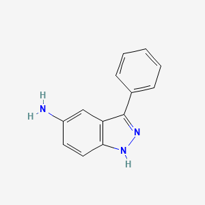5-Amino-3-phenyl-1H-indazole structure, CAS 395099-05-5