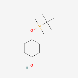 4-(tert-Butyl-dimethyl-silanyloxy)-cyclohexanol structure, CAS 126931-29-1