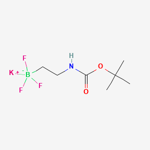Potassium[2-(tert-butoxycarbonylamino)ethyl]trifluoroborate structure, CAS 926280-83-3