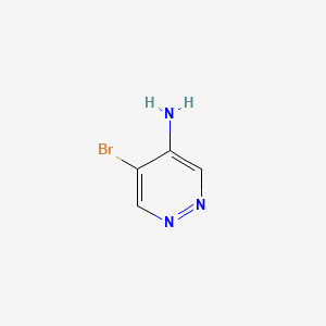 5-bromopyridazin-4-amine structure, CAS 55928-90-0