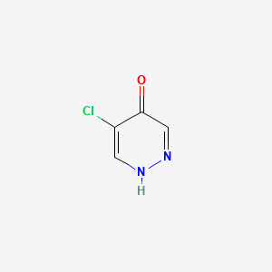 5-chloropyridazin-4-ol structure, CAS 1245643-70-2