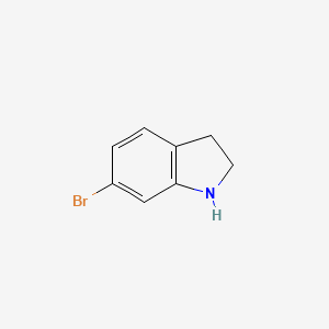 6-Bromoindoline structure, CAS 2A-9072626
