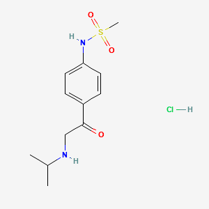 4-(2-Isopropylaminoacetyl)phenylmethanesulfonamideHydrochloride structure, CAS 5576-49-8