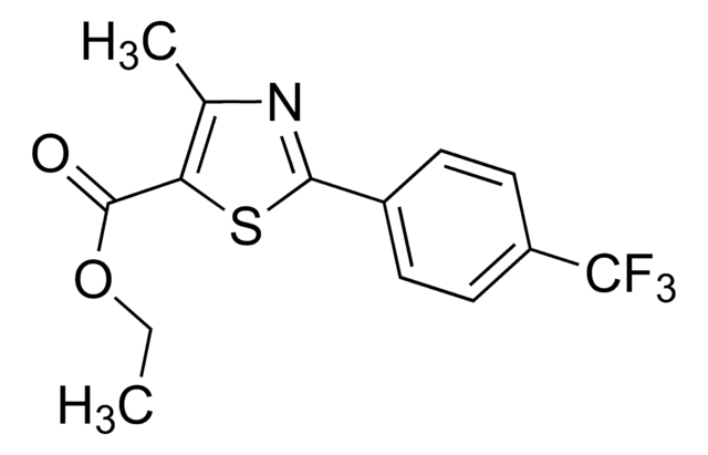 Ethyl2-[4-(trifluoromethyl)phenyl]-4-methylthiazole-5-carboxylate structure, CAS 175277-03-9
