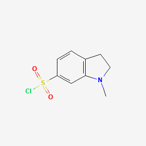 1-Methylindoline-6-sulfonylchloride structure, CAS 173669-61-9