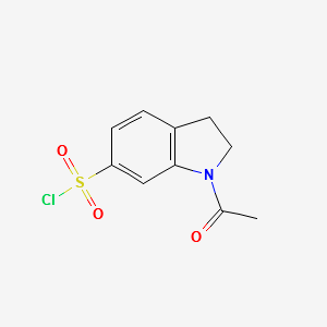 1-Acetylindoline-6-sulfonylchloride structure, CAS 313690-18-5