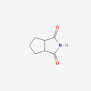 Cyclopenta[c]pyrrole-1,3(2H,3aH)-dione,tetrahydro- structure, CAS 5763-44-0