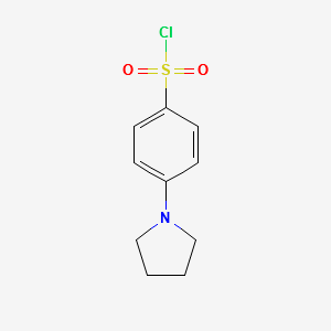 4-(Pyrrolidin-1-yl)benzene-1-sulfonylchloride structure, CAS 125393-18-2
