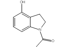 1-(4-Hydroxyindolin-1-yl)ethanone structure, CAS 192061-82-8