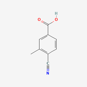 Benzoicacid,4-cyano-3-methyl- structure, CAS 73831-13-7