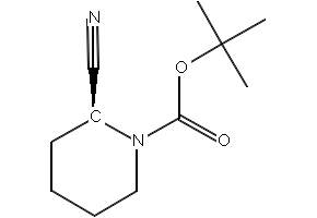 (S)-1-Boc-2-cyanopiperidine structure, CAS 242459-44-5