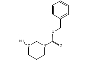 (S)-1-Cbz-3-aminopiperidine structure, CAS 876461-55-1