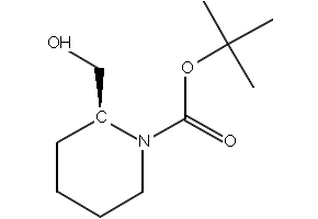 (S)-1-Boc-2-(hydroxymethyl)piperidine structure, CAS 134441-93-3