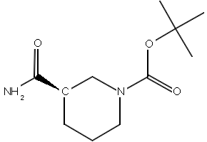 (R)-1-Boc-3-piperidinecarboxamide structure, CAS 915226-43-6