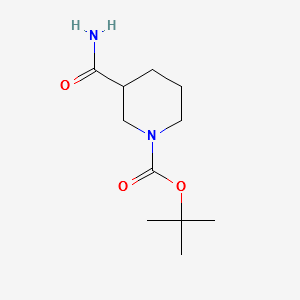 1-Boc-3-piperidinecarboxamide structure, CAS 91419-49-7
