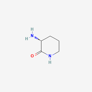 (R)-3-amino-2-piperidinone structure, CAS 88763-76-2