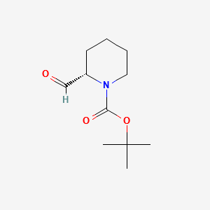 (S)-1-Boc-2-Piperidinecarboxaldehyde structure, CAS 150521-32-7