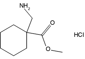 1-Aminomethyl-cyclohexanecarboxylicacidmethylesterhydrochloride structure, CAS 227203-36-3