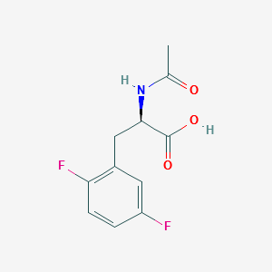 (R)-2-Acetylamino-3-(2,6-difluoro-phenyl)-propionicacid structure, CAS 266360-55-8