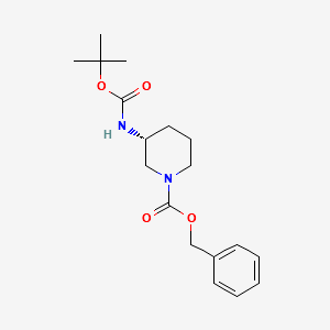 (R)-1-Cbz-3-(Boc-amino)piperidine structure, CAS 485820-12-0
