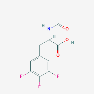 2-Acetylamino-3-(3,4,5-trifluoro-phenyl)-propionicacid structure, CAS 324028-06-0