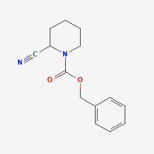 1-Cbz-2-cyanopiperidine structure, CAS 1017788-63-4