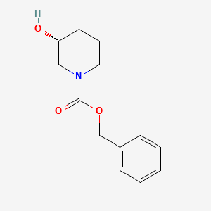 (R)-1-Cbz-3-hydroxypiperidine structure, CAS 100858-34-2