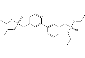 4,4'-Bis(diethylmethylphosphonate)-2,2'-bipyridine structure, CAS 176220-38-5