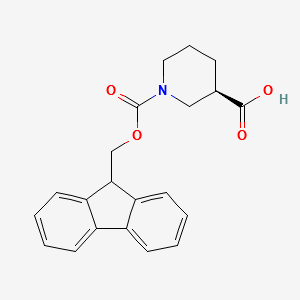 (R)-1-Fmoc-piperidine-3-carboxylicacid structure, CAS 193693-67-3
