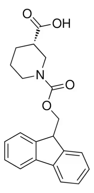 1-Fmoc-piperidine-3-carboxylicacid structure, CAS 158922-07-7