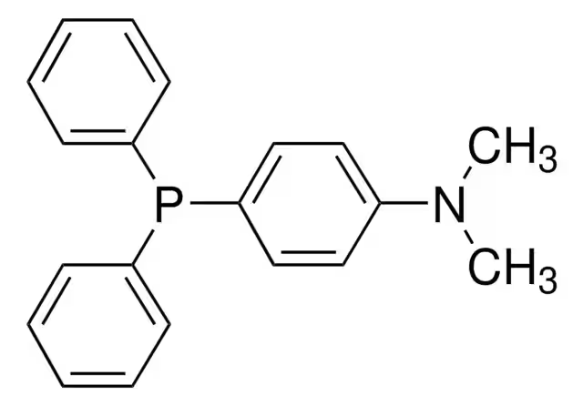 [4-(Dimethylamino)phenyl]diphenylphosphine structure, CAS 739-58-2