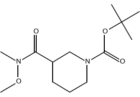 1-Boc-3-(methoxy-methyl-carbamoyl)piperidine structure, CAS 189442-78-2